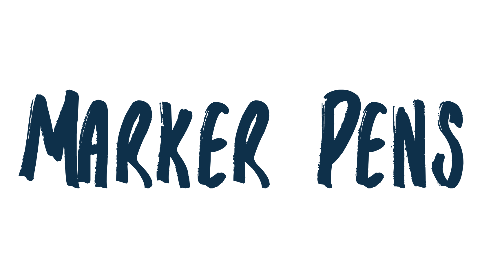 Marker Pens, script brush fancy decorative calligraphy font preview