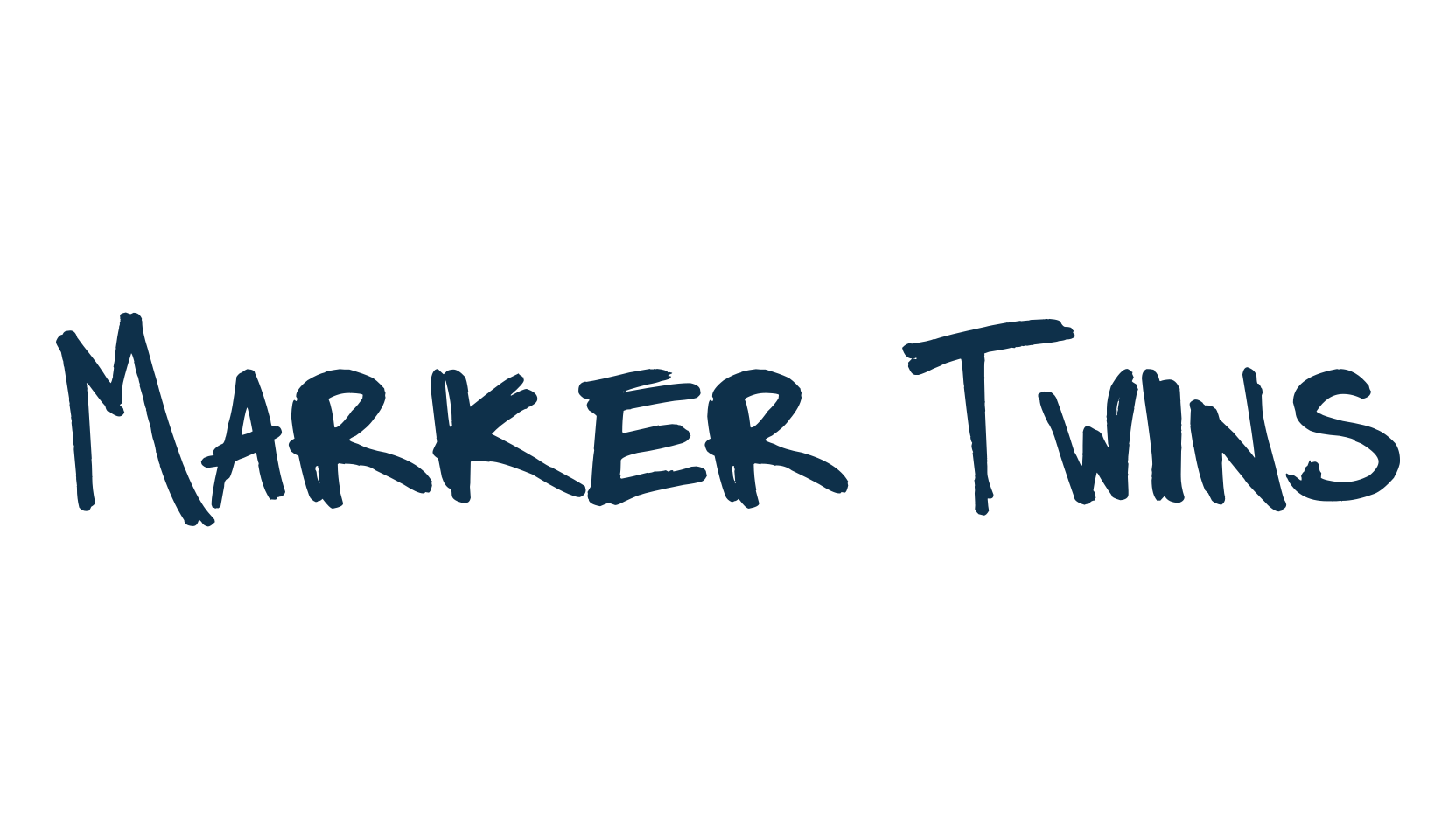 Marker Twins, trash font preview