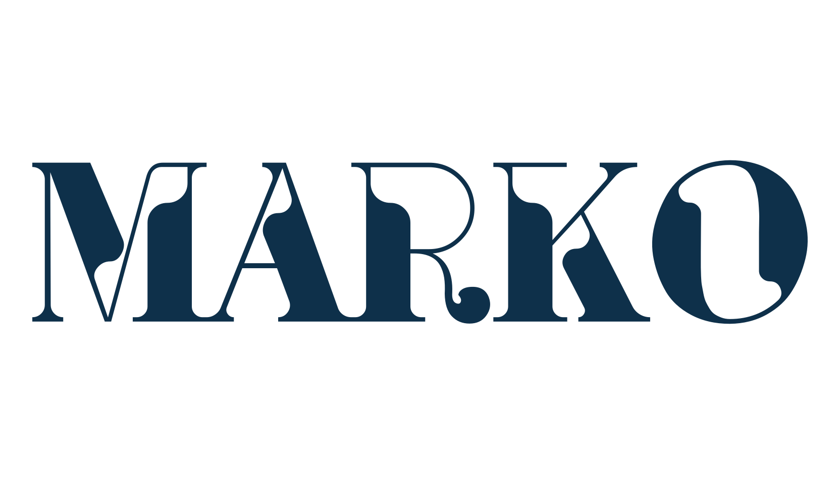 Marko, retro font preview