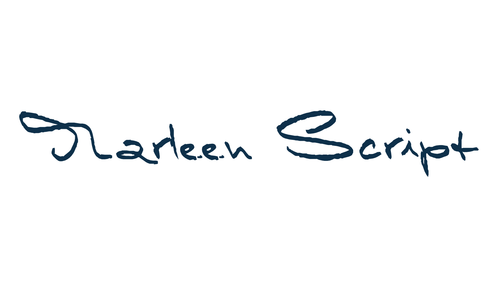 Marleen Script, script handwritten fancy decorative calligraphy font preview