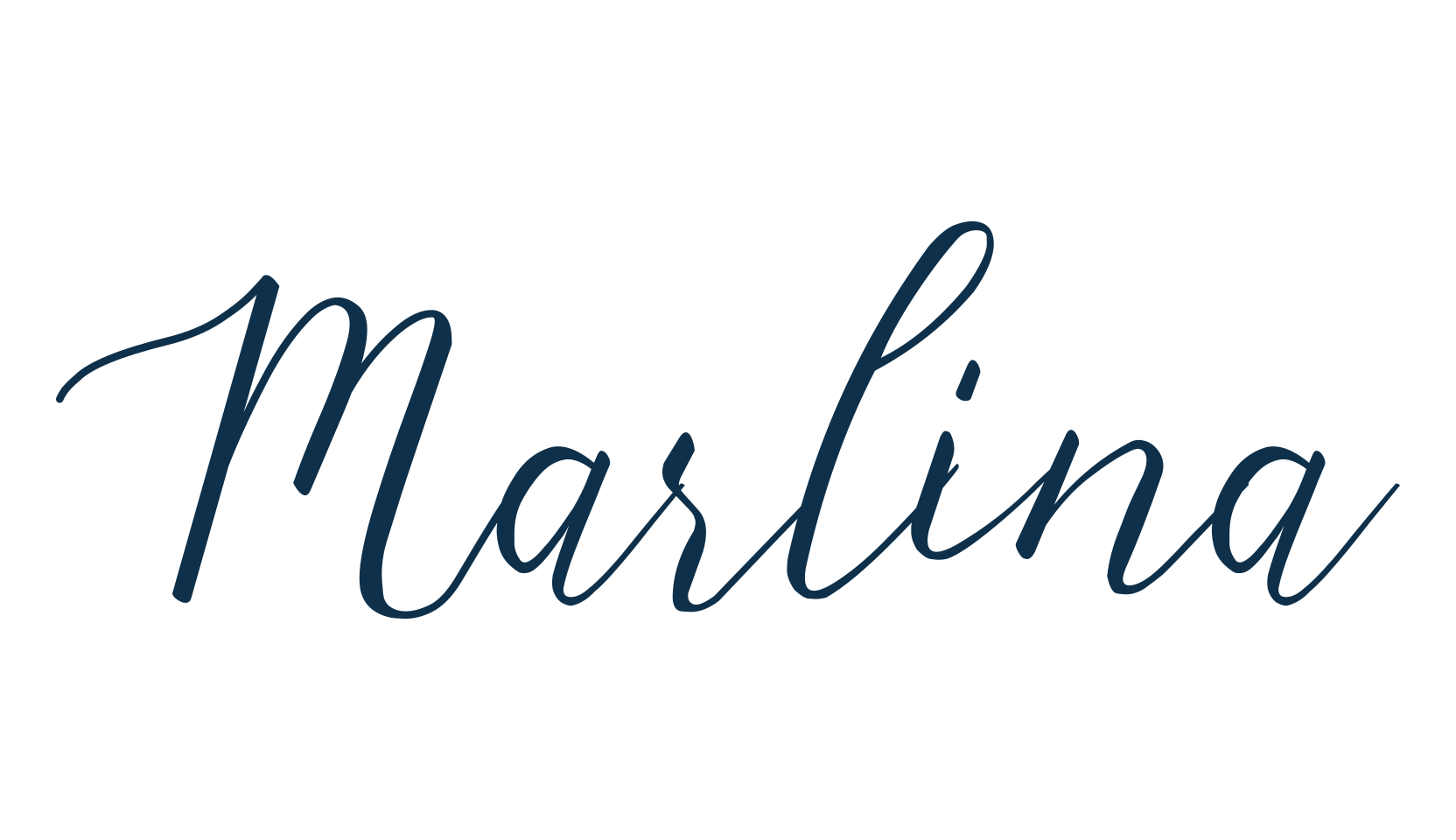 Marlina, script calligraphy fancy decorative font preview