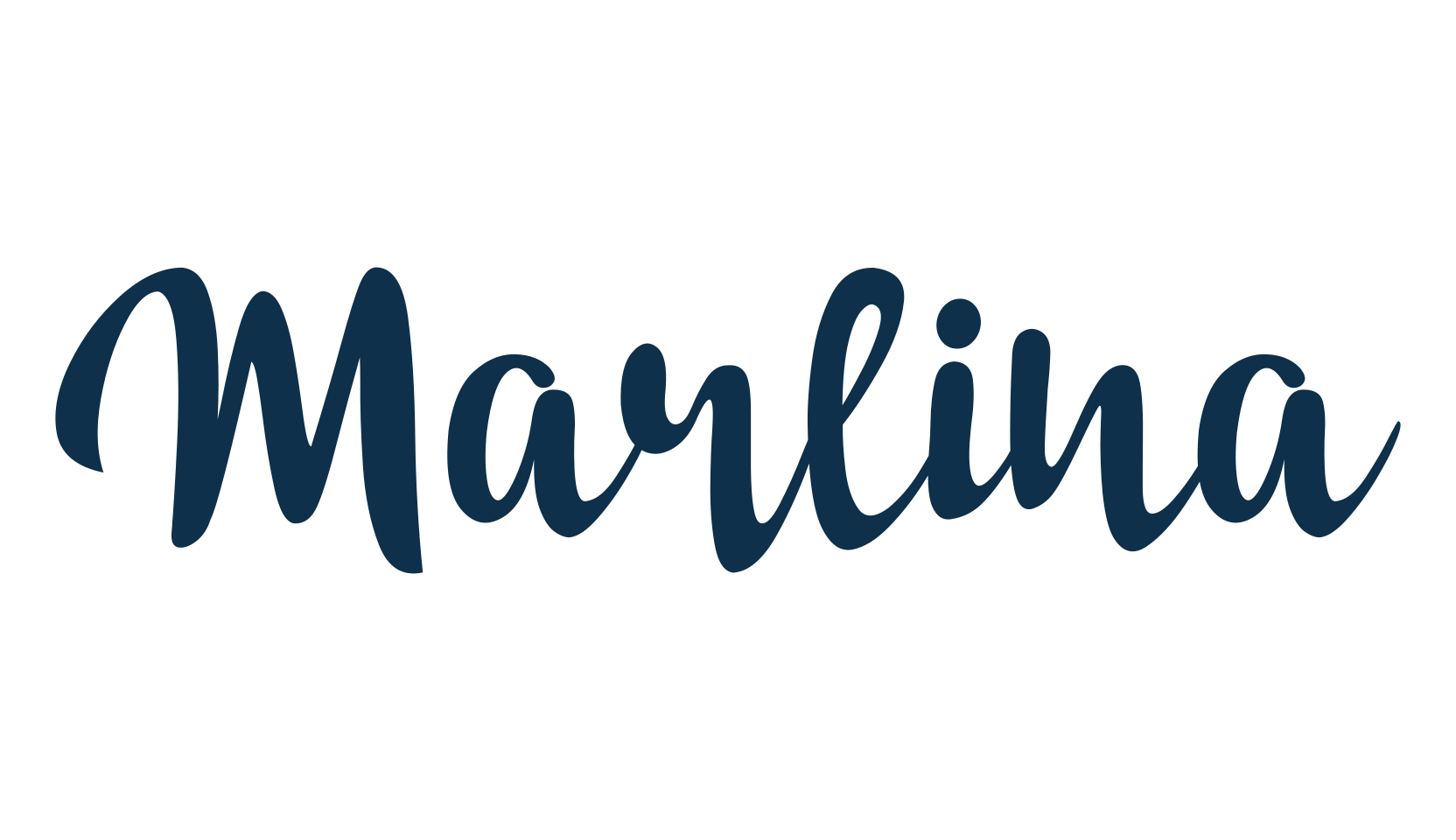 Marlina (marlina), brush font preview