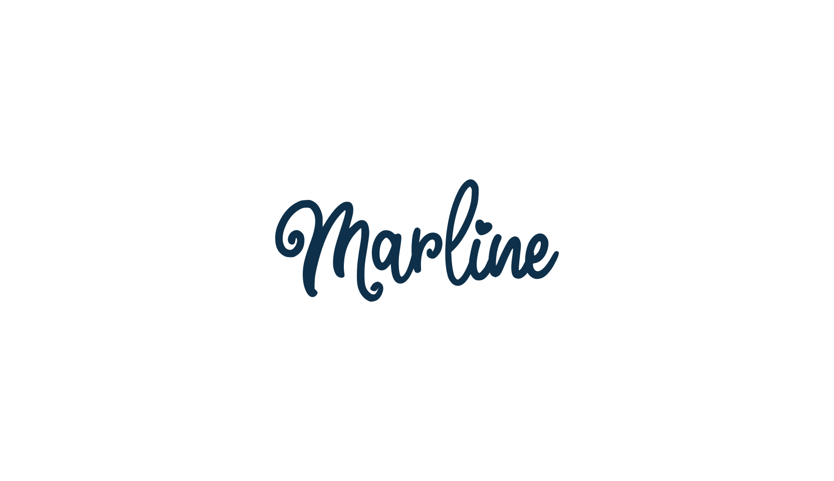 Marline, curly font preview