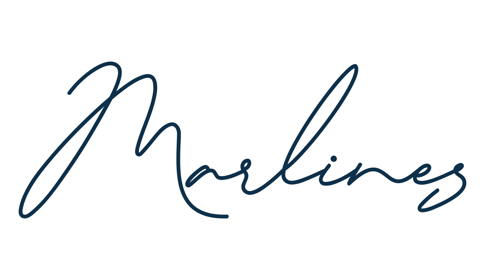 Marlines, handwriting font preview