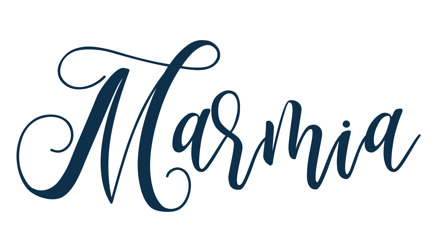 Marmia, calligraphy font preview