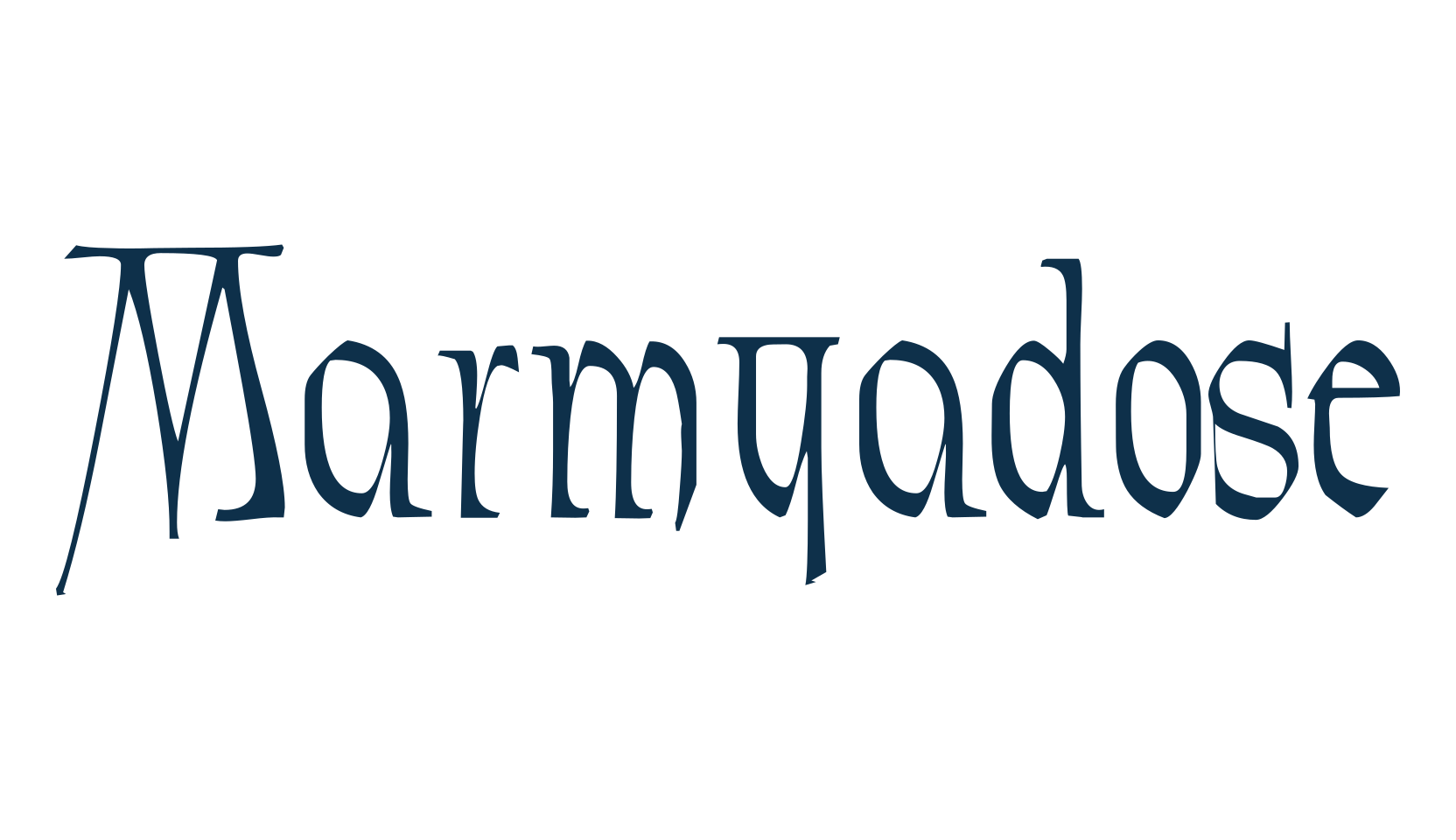 Marmyadose, celtic font preview