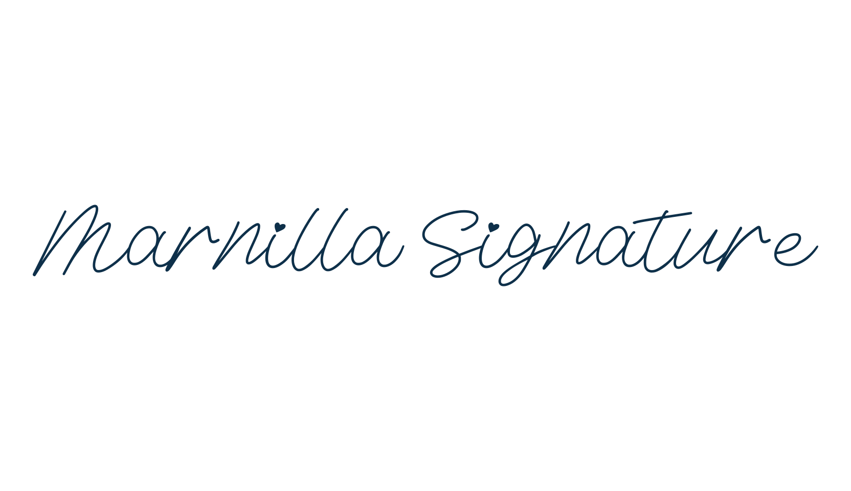 Marnilla Signature, script handwritten fancy decorative calligraphy font preview