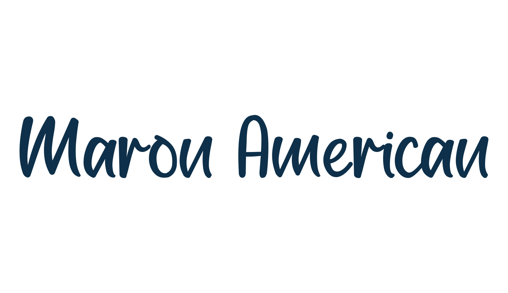 Maron American, fancy decorative font preview