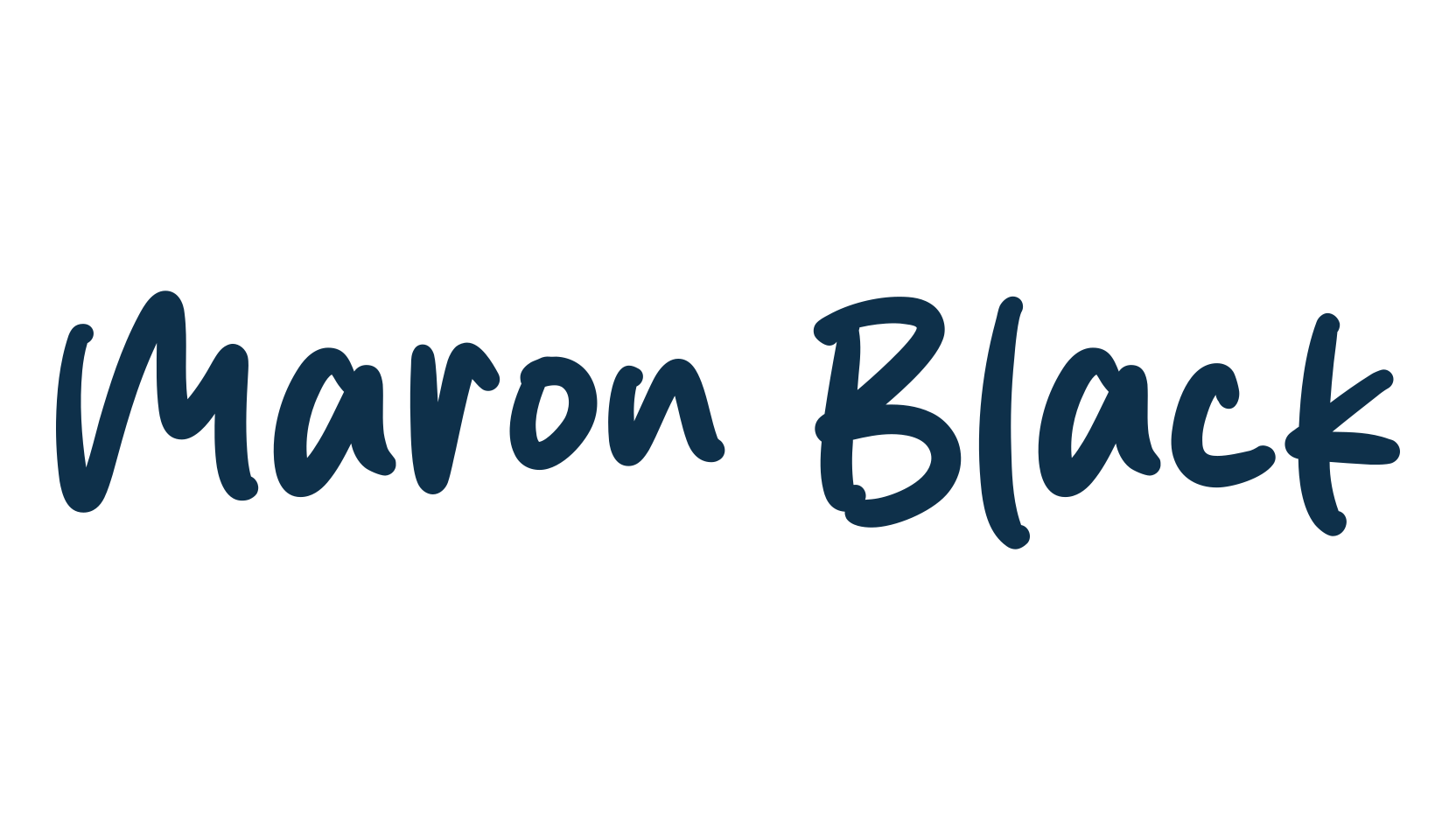 Maron Black, script handwritten fancy decorative calligraphy font preview