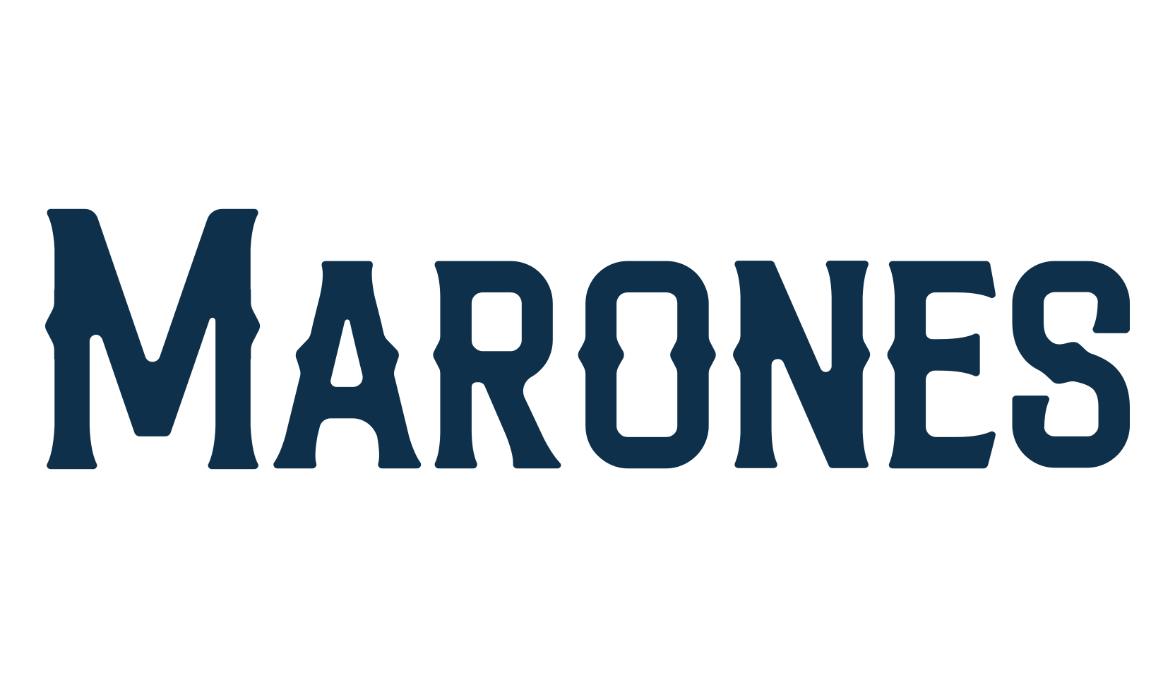 Marones, fancy retro decorative font preview