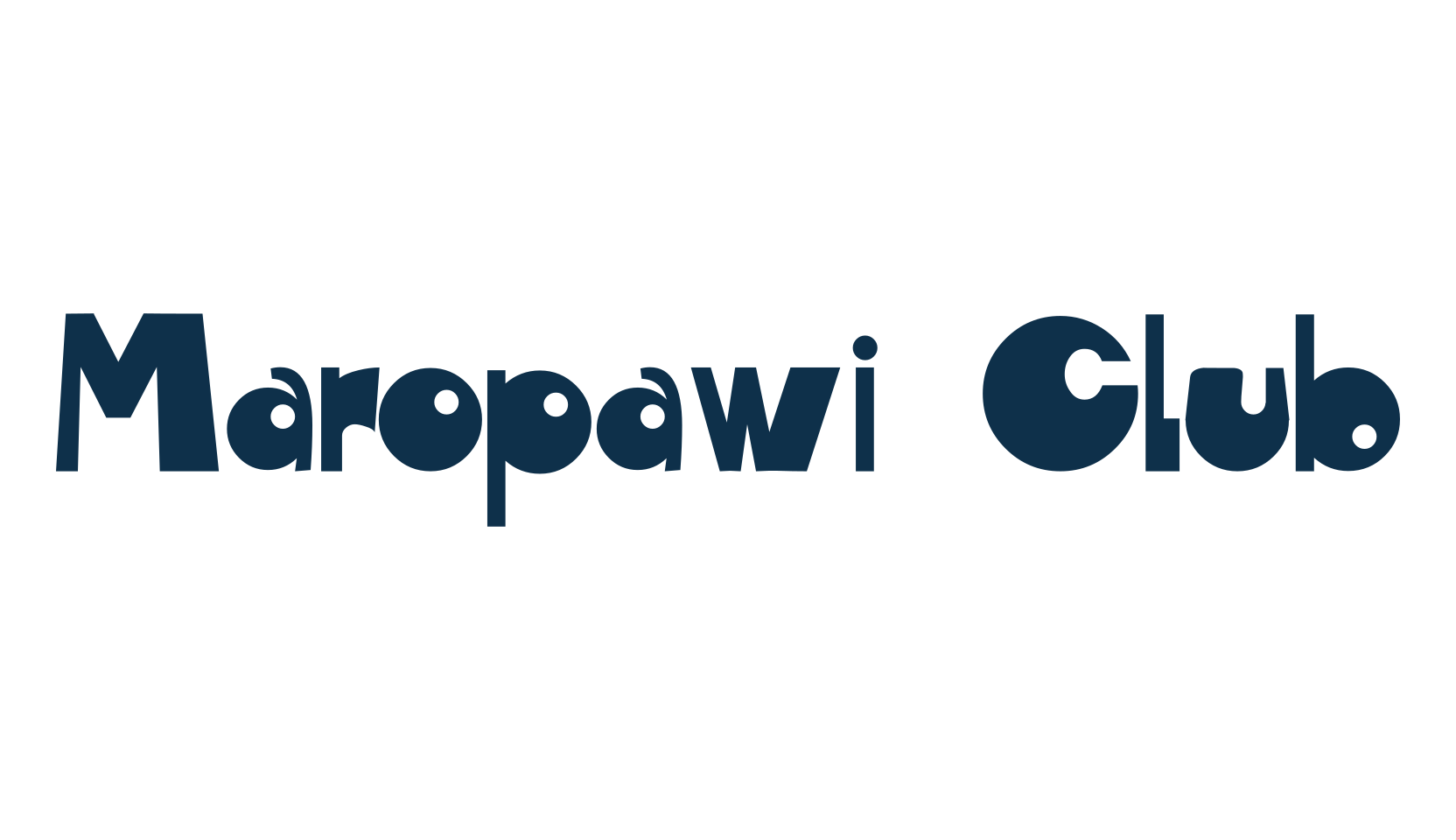Maropawi Club, fancy groovy decorative font preview