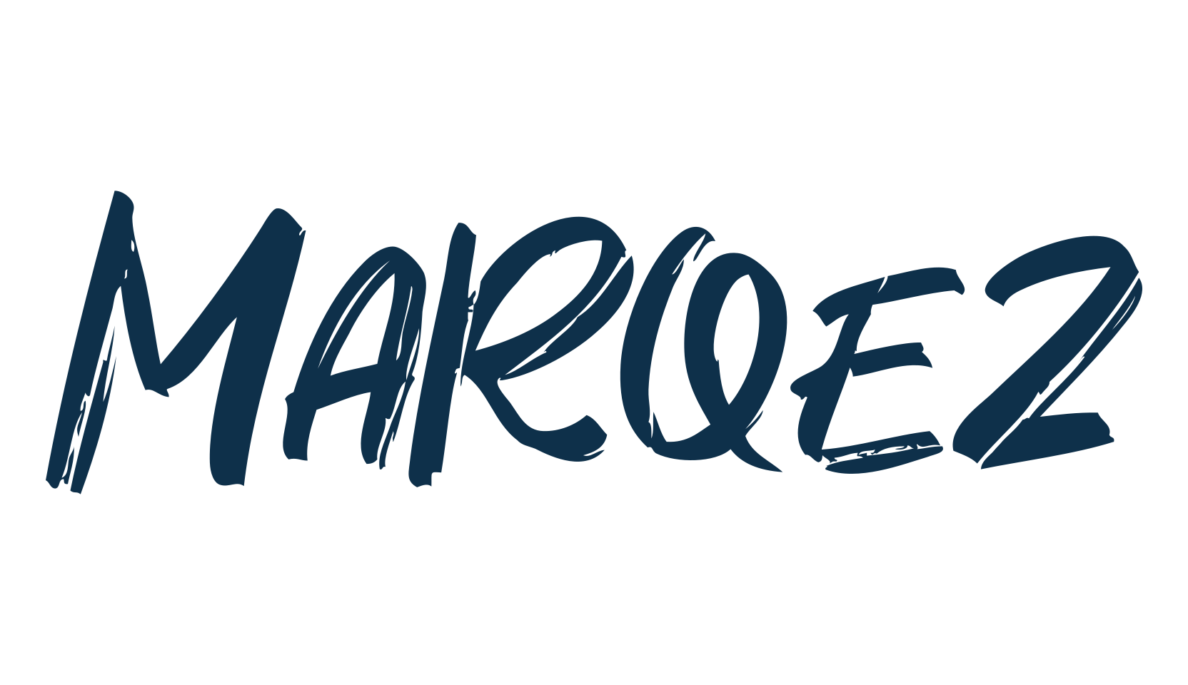 Marqez, brush font preview