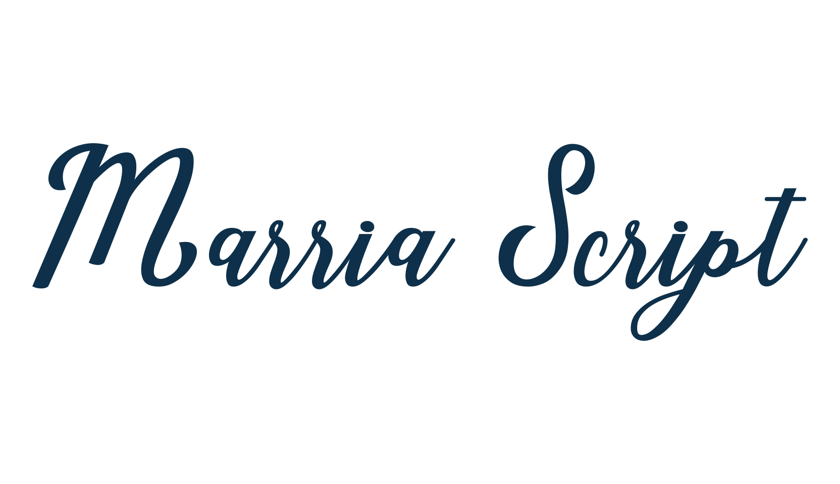 Marria Script, calligraphy font preview