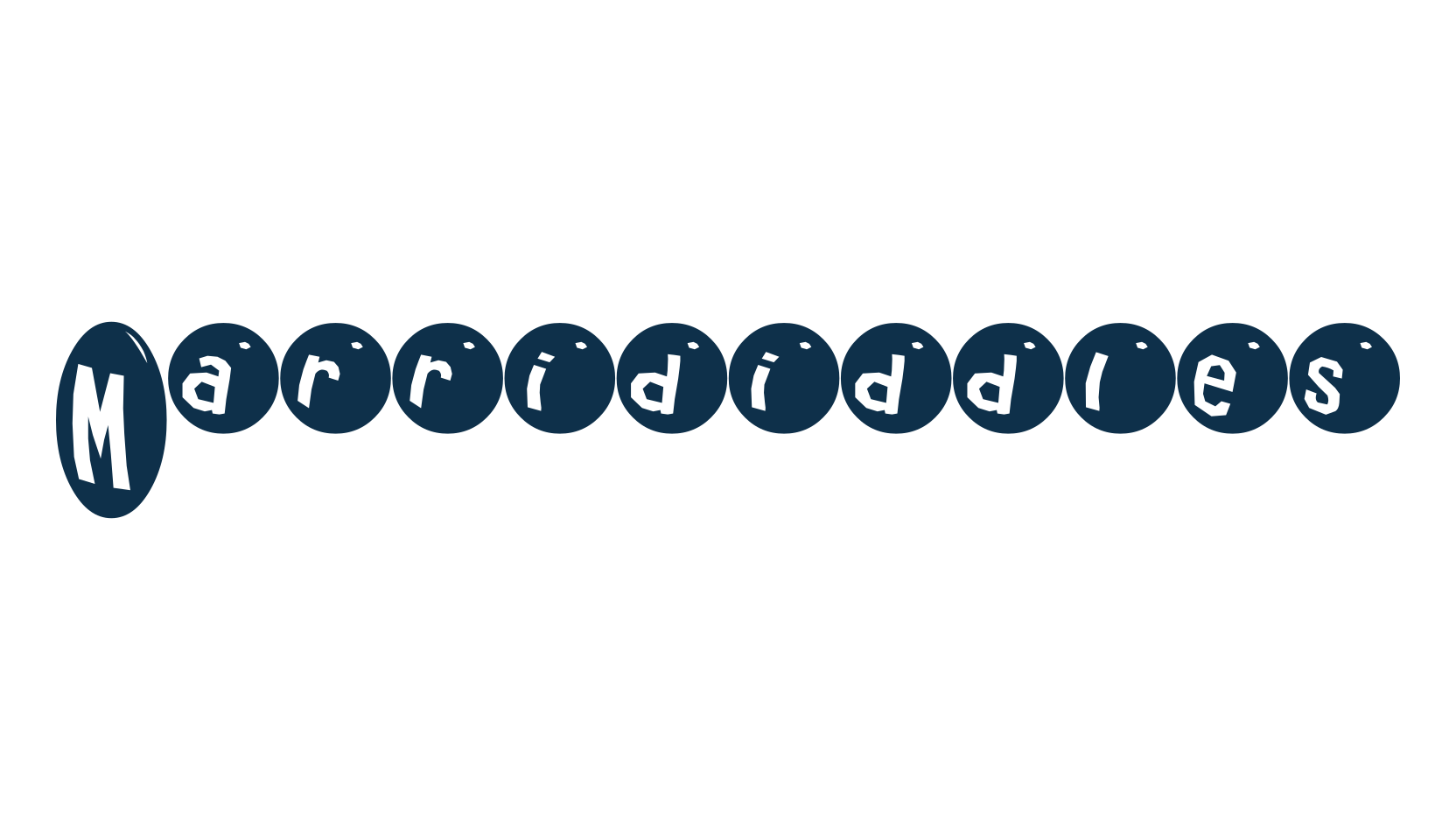 Marrididdles, decorative font preview
