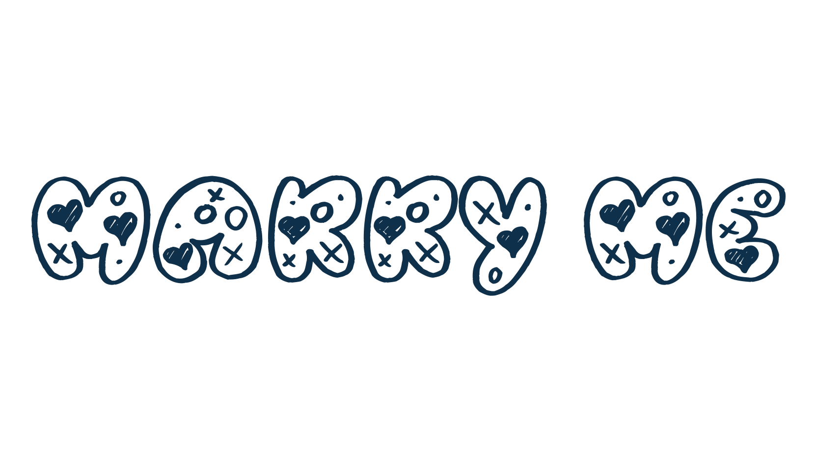 Marry Me, fancy decorative font preview