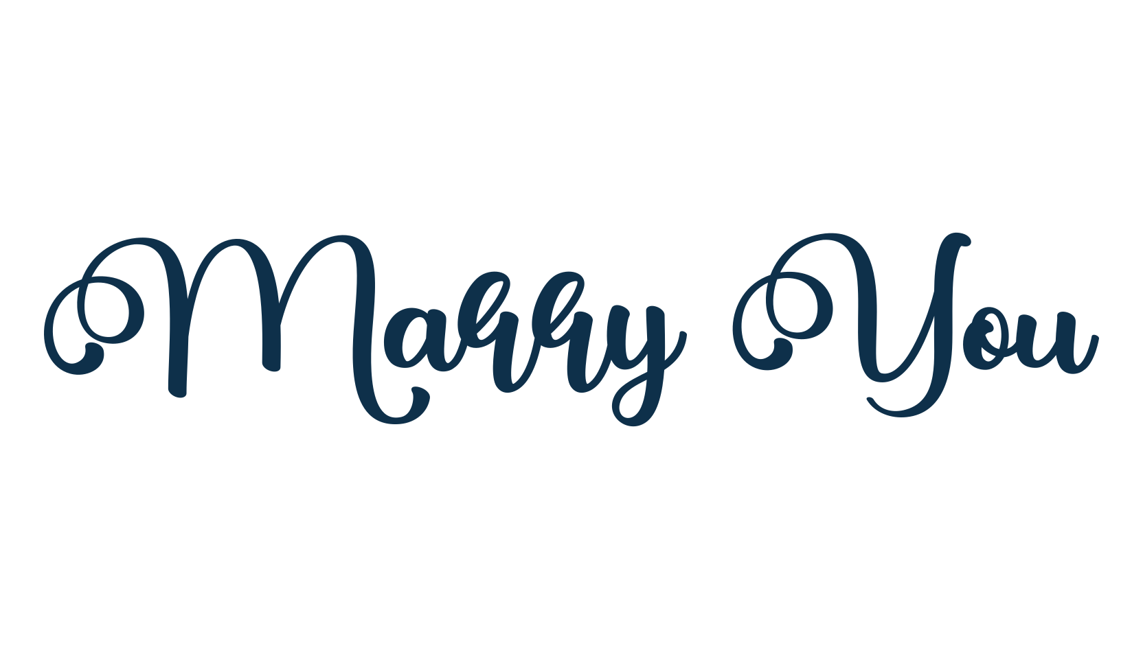 Marry You, fancy decorative font preview