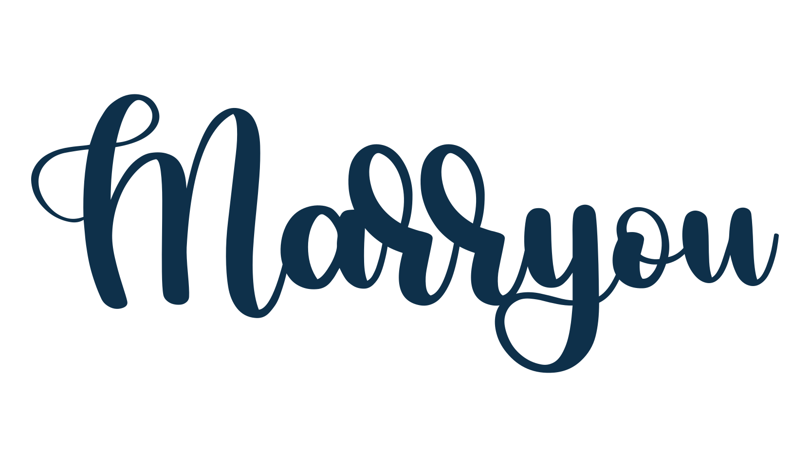 Marryou, calligraphy font preview