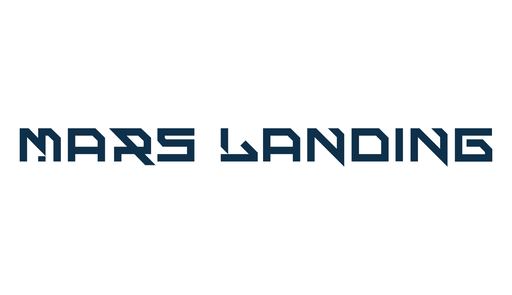 Mars Landing, techno sci-fi font preview