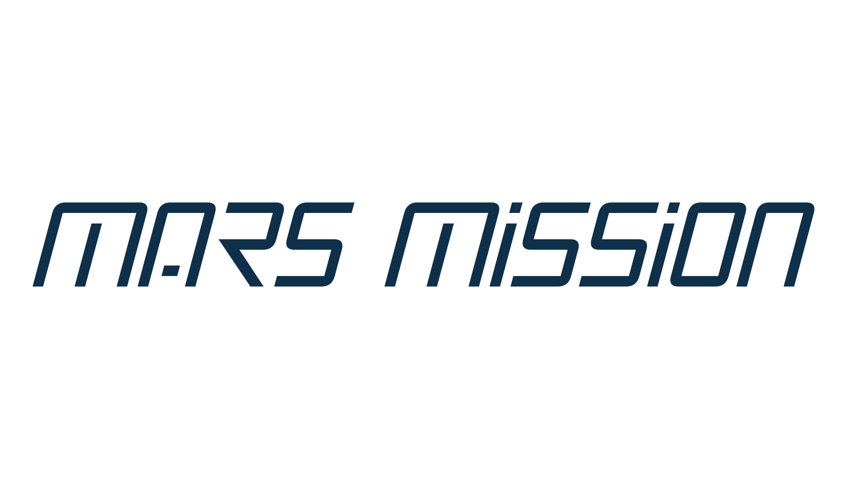 Mars Mission, techno sci-fi font preview