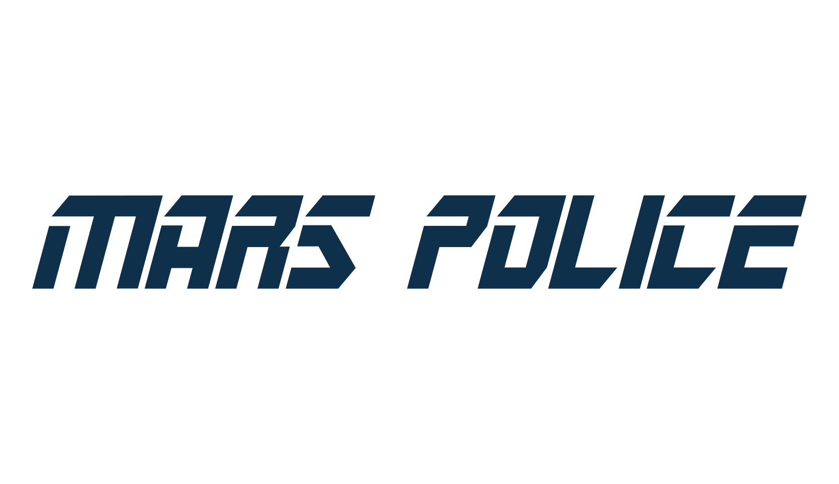 Mars Police, techno sci-fi font preview