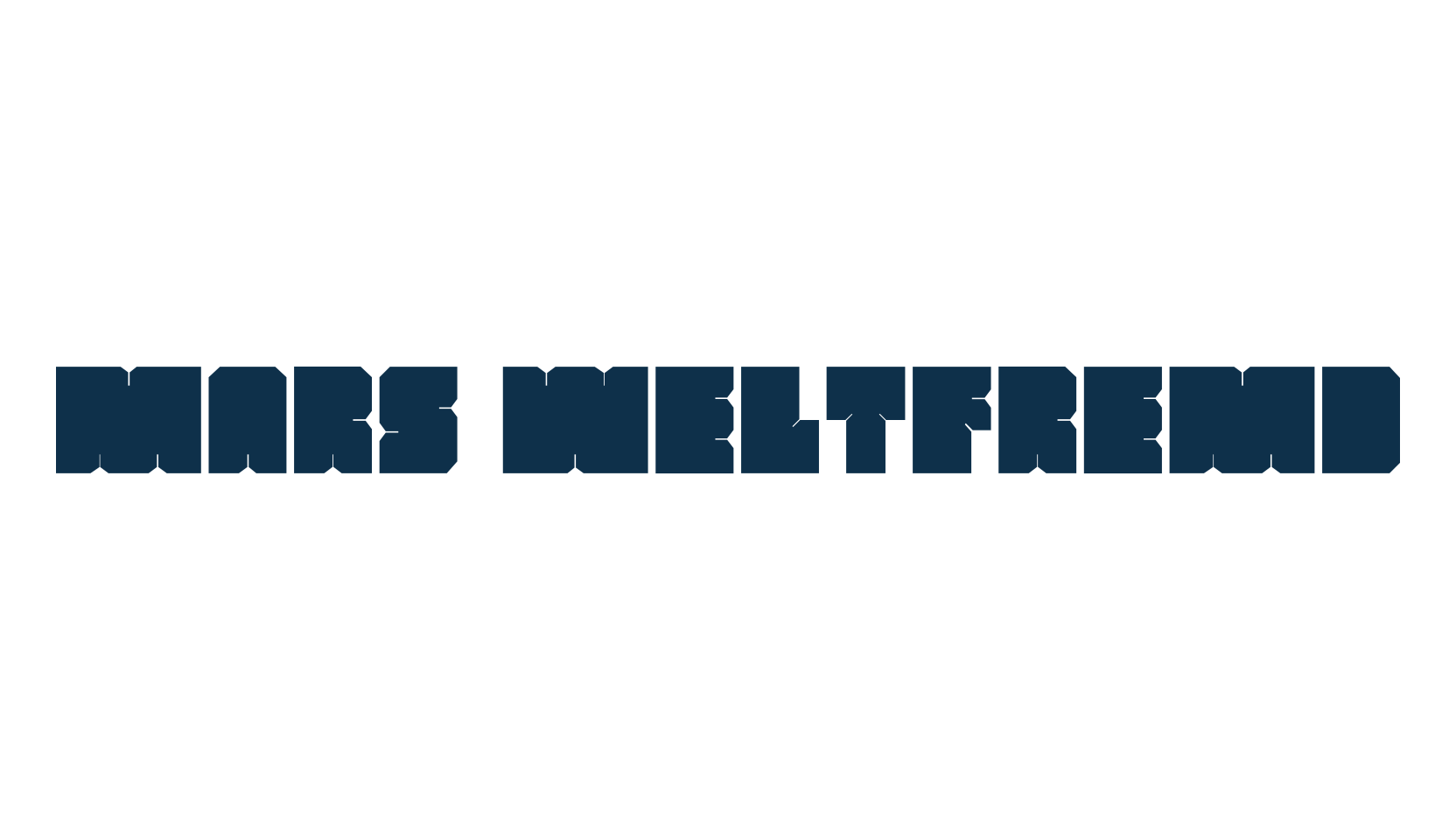 Mars Weltfremd, techno square sci-fi font preview
