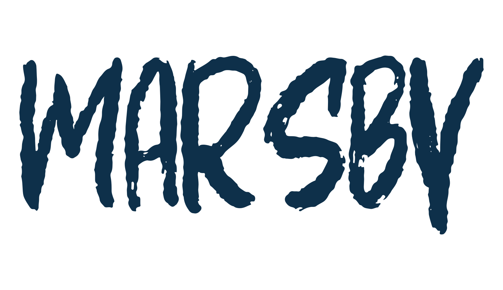 Marsby, brush font preview