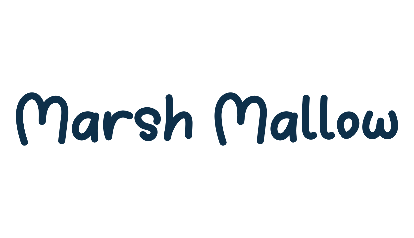 Marsh Mallow, fancy decorative font preview