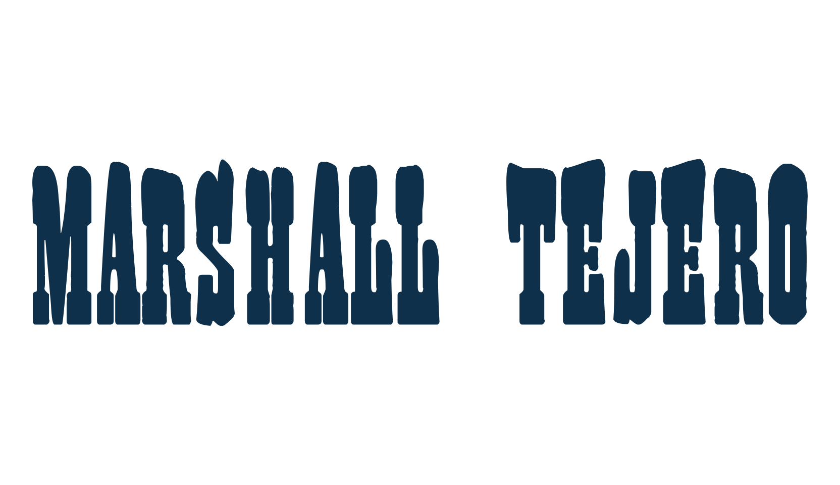 Marshall Tejero, fancy western decorative font preview