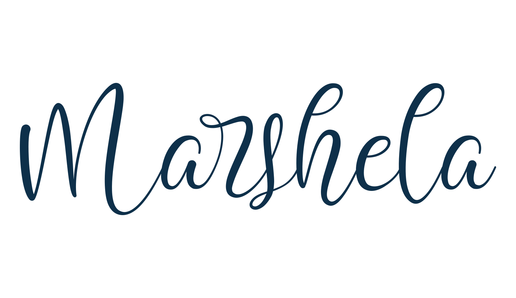 Marshela, fancy decorative font preview