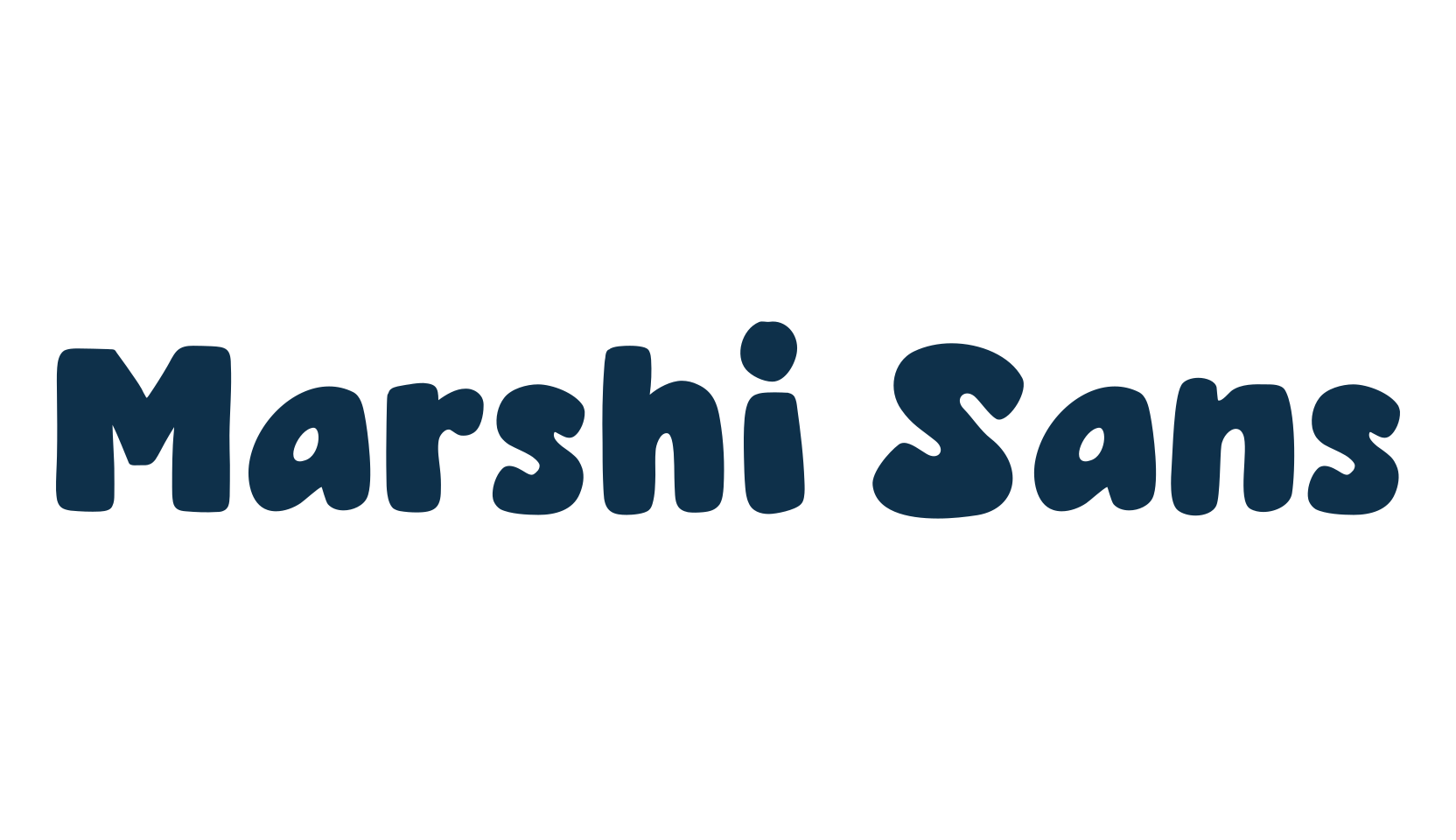 Marshi Sans, fancy cartoon decorative font preview