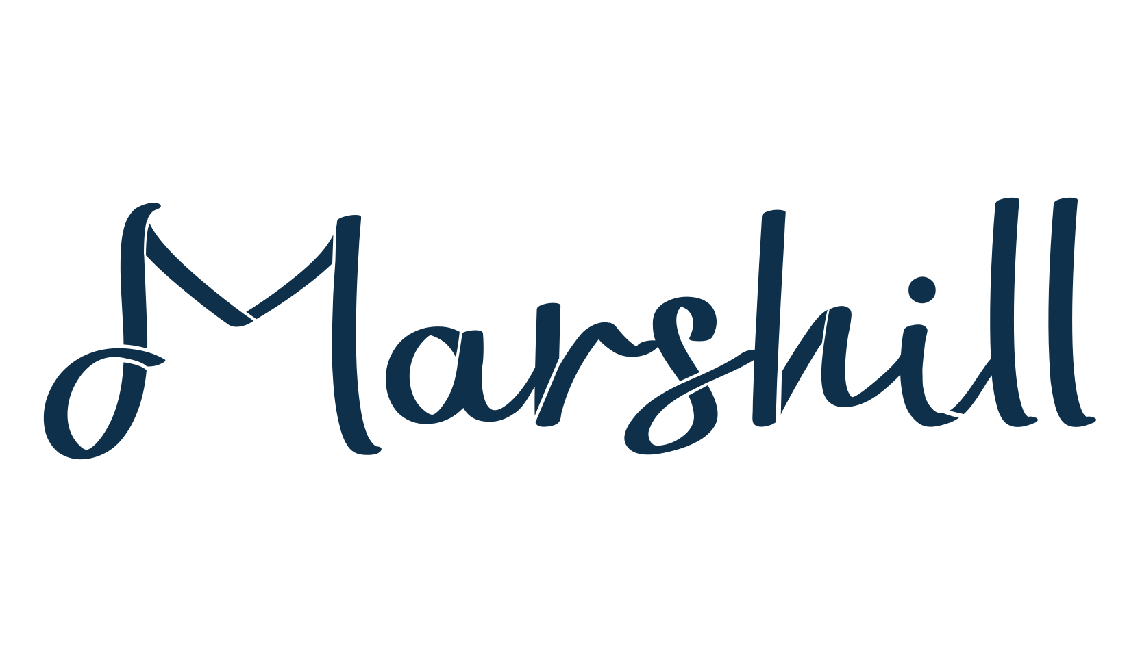 Marshill, fancy various decorative script calligraphy font preview