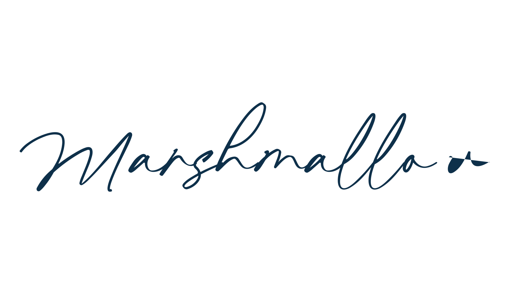 Marshmallow (marshmallow-2), script handwritten fancy decorative calligraphy font preview