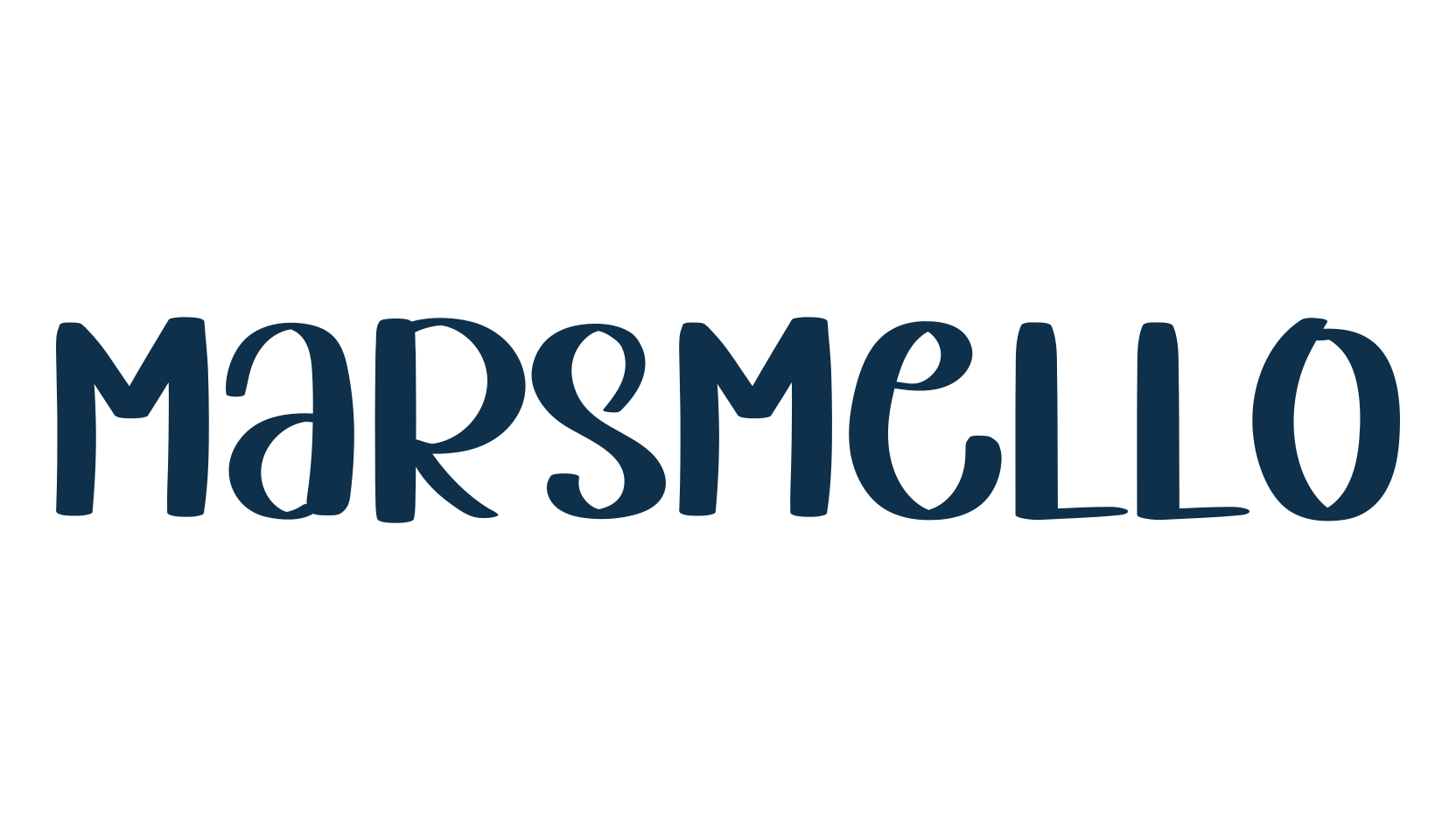 Marsmello, fancy decorative font preview