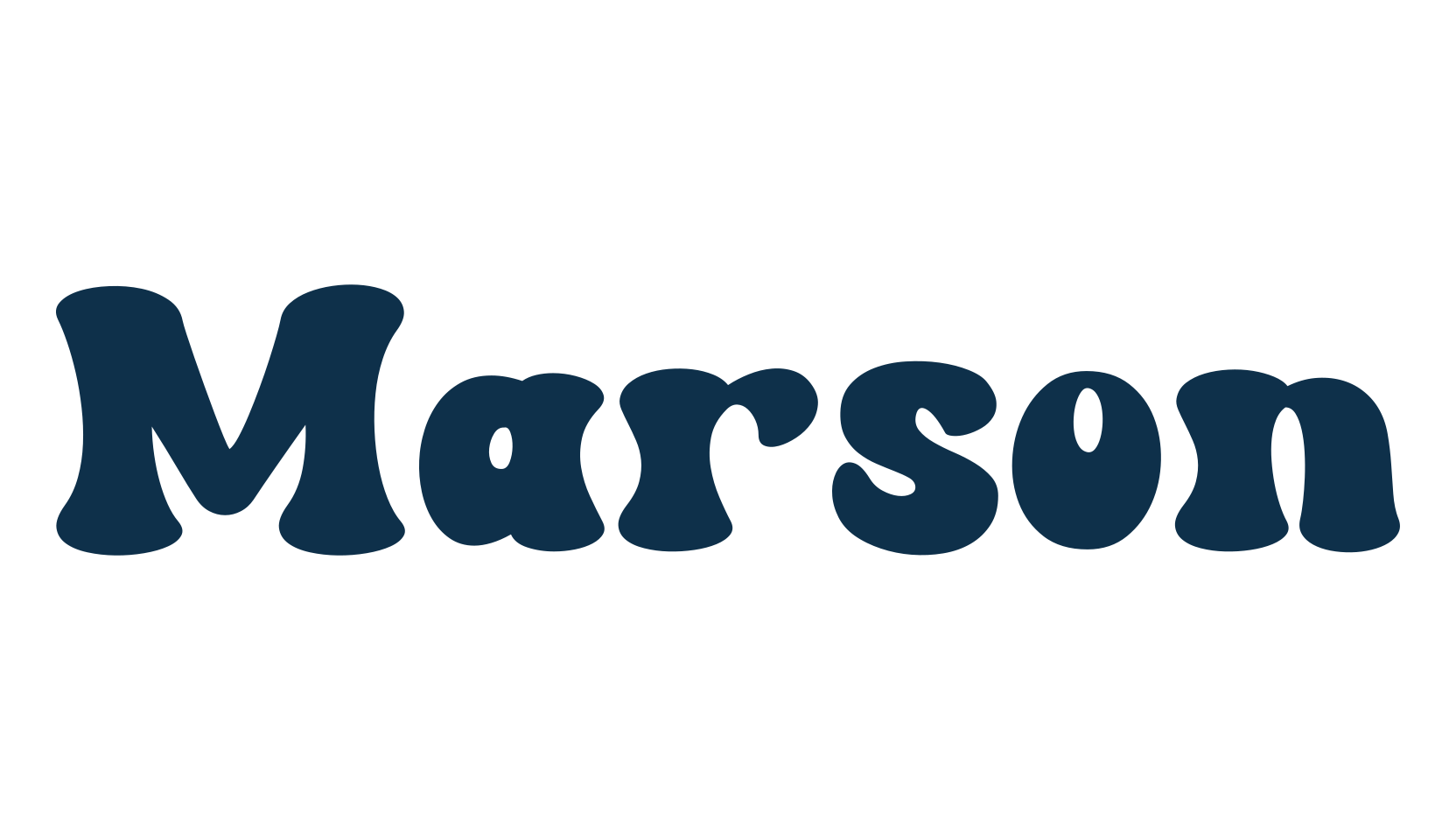 Marson, groovy font preview