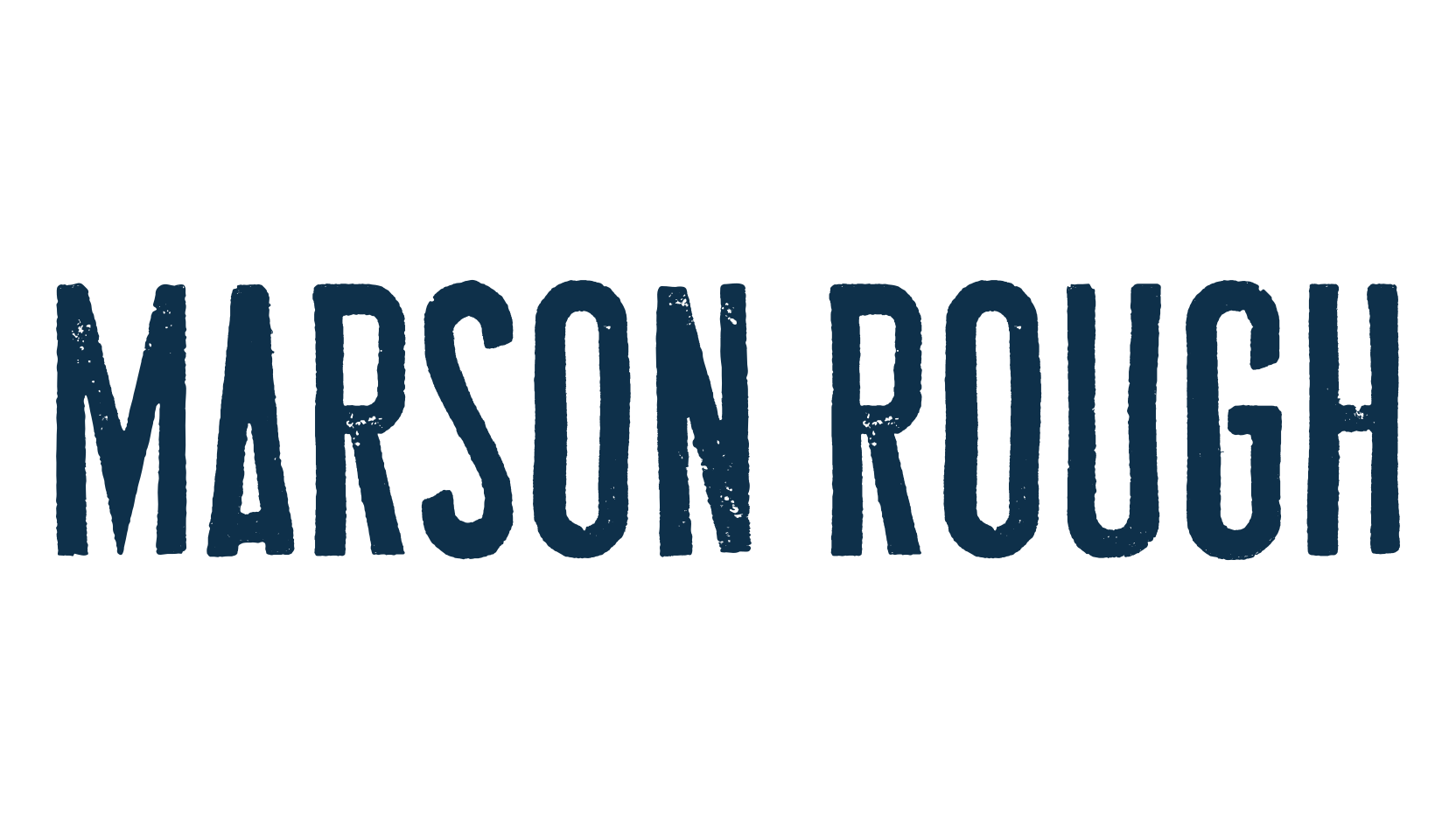 Marson Rough, fancy eroded decorative font preview