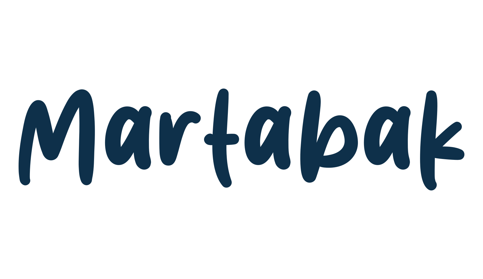 Martabak, handwriting font preview