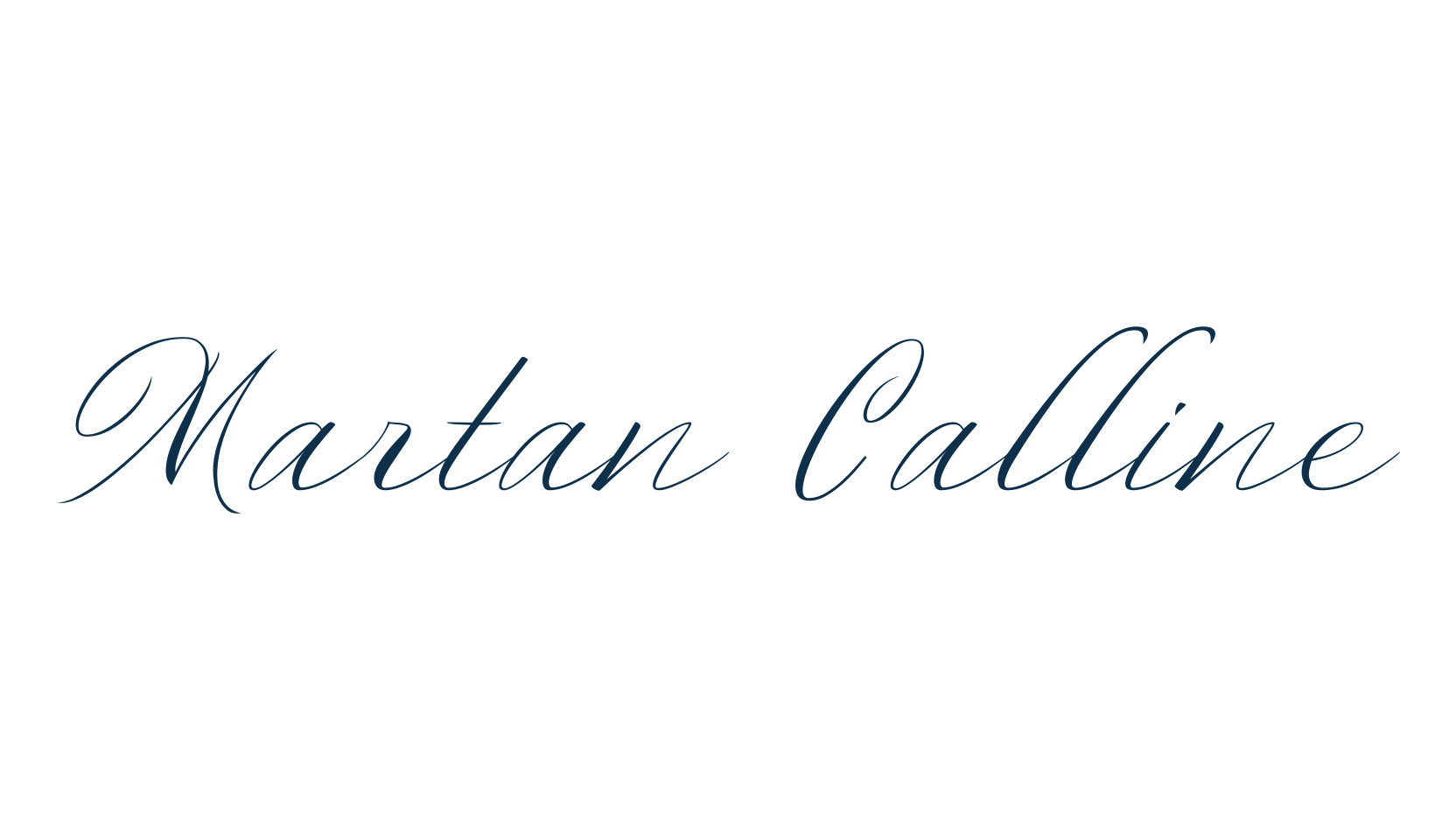 Martan Calline, script calligraphy fancy decorative font preview