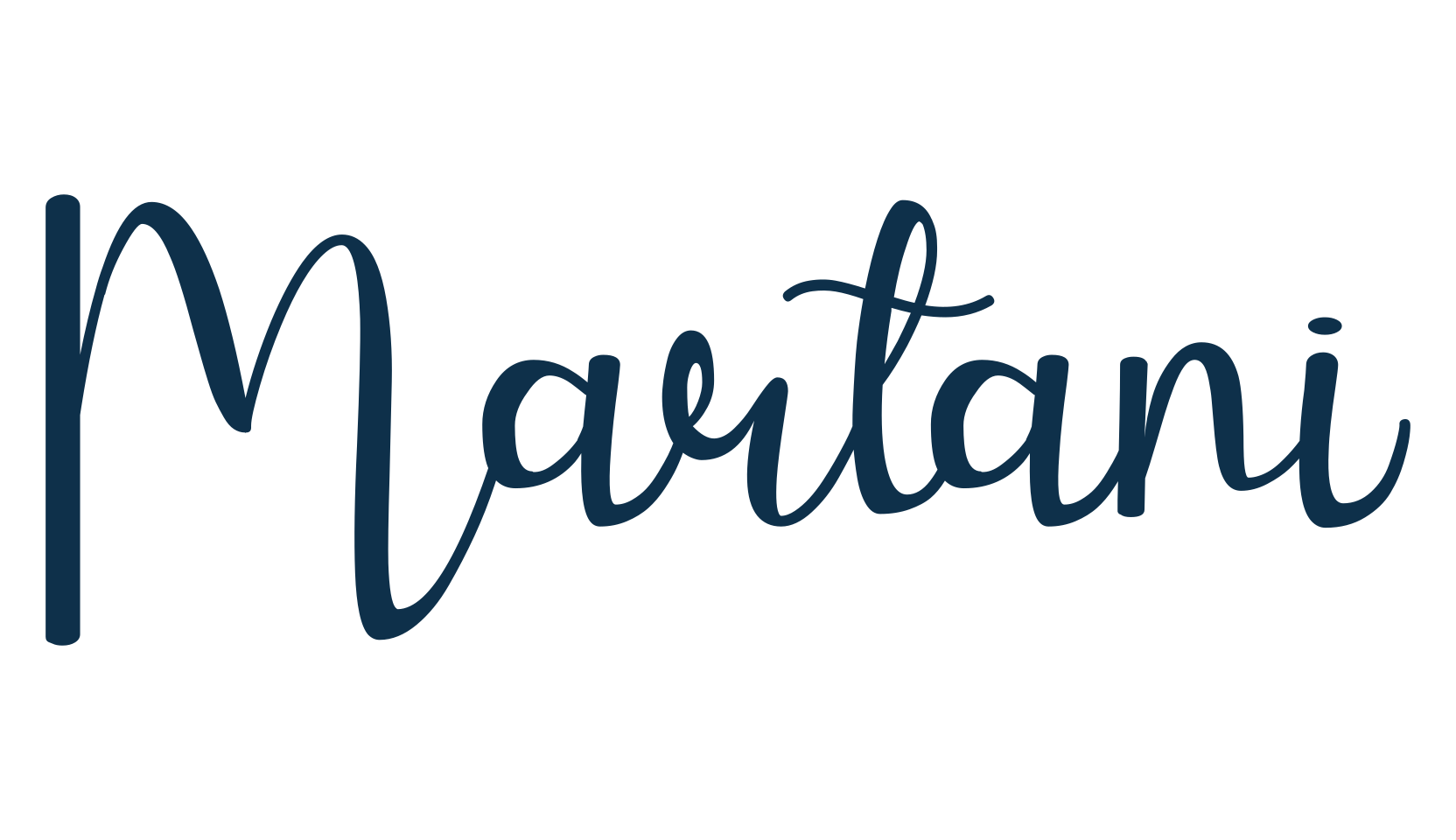 Martani, handwriting font preview