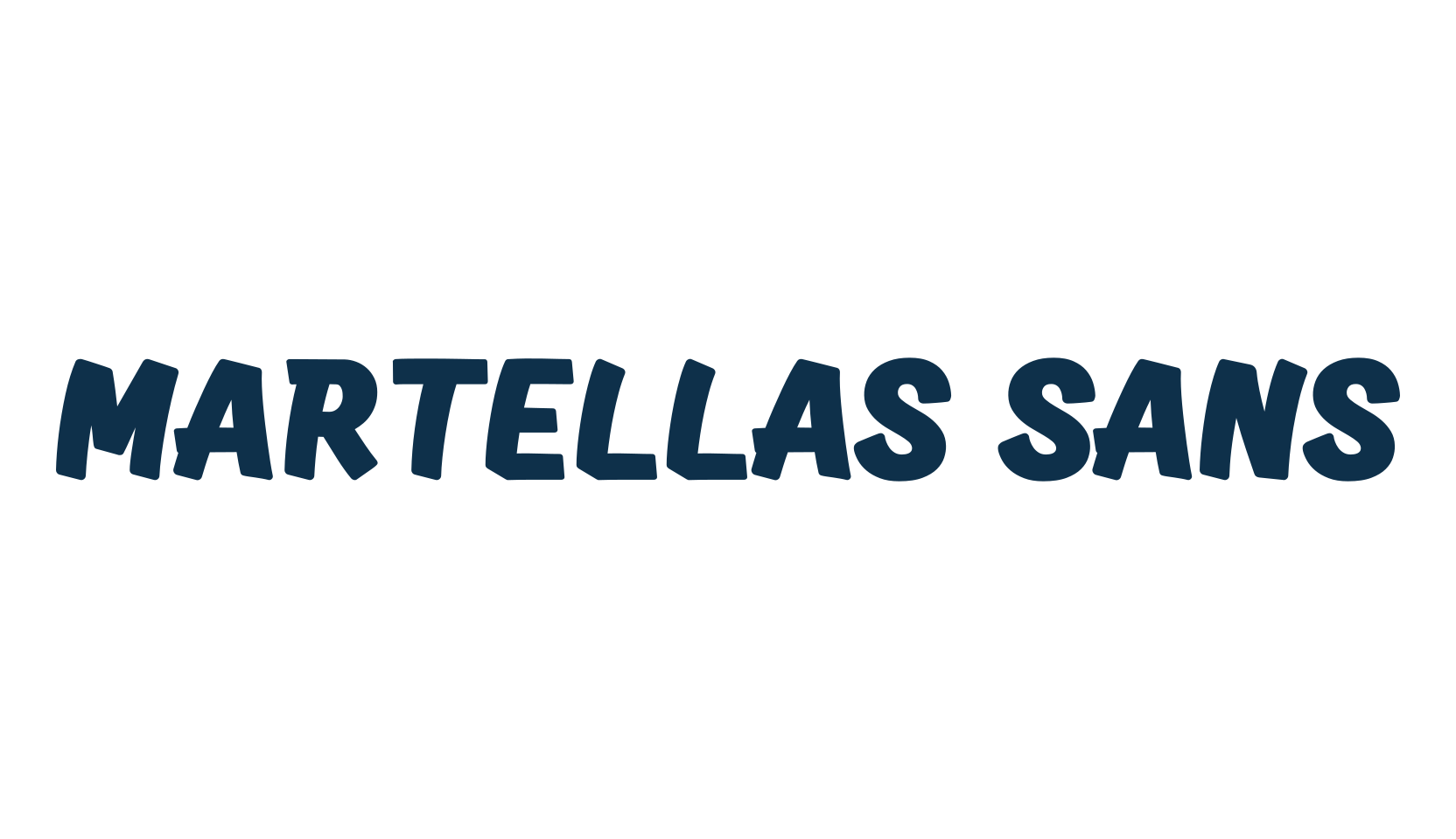 Martellas Sans, cartoon font preview