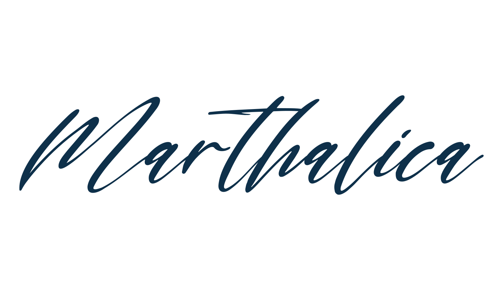 Marthalica, script handwritten fancy decorative calligraphy font preview