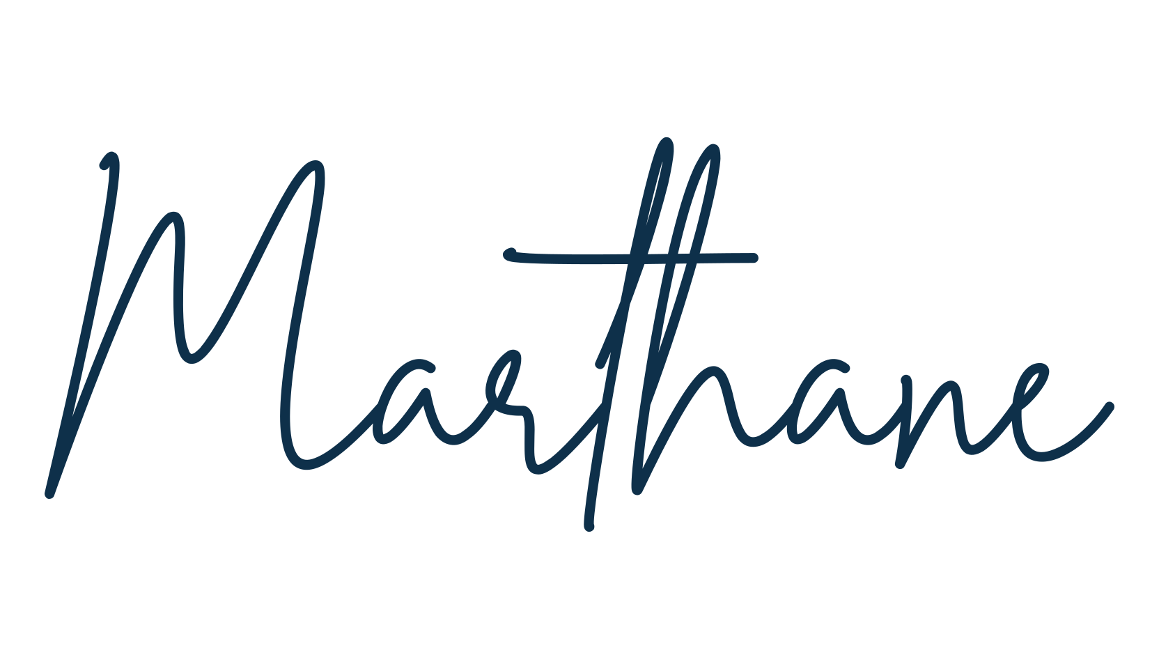Marthane, script handwritten fancy decorative calligraphy font preview