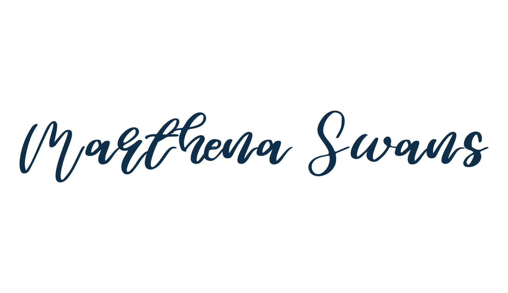 Marthena Swans, script calligraphy fancy decorative font preview