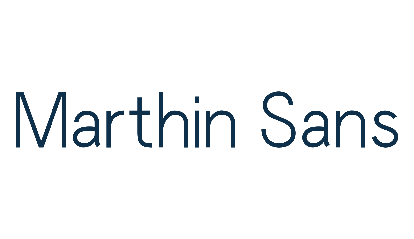 Marthin Sans, basic sans serif font preview