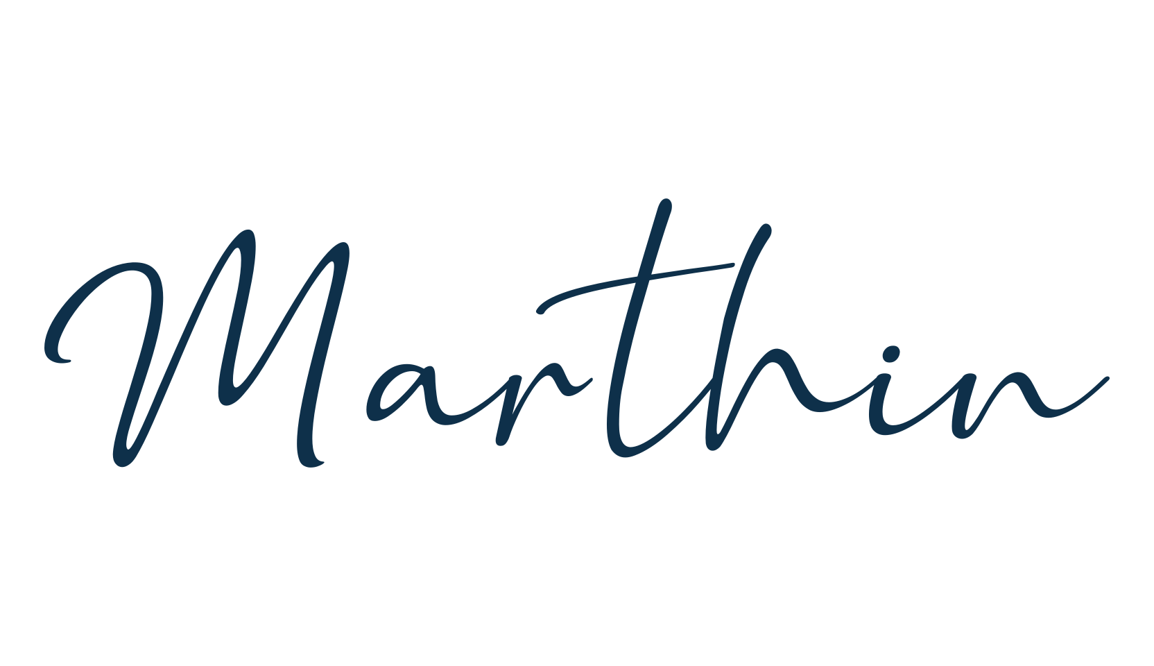 Marthin, calligraphy font preview