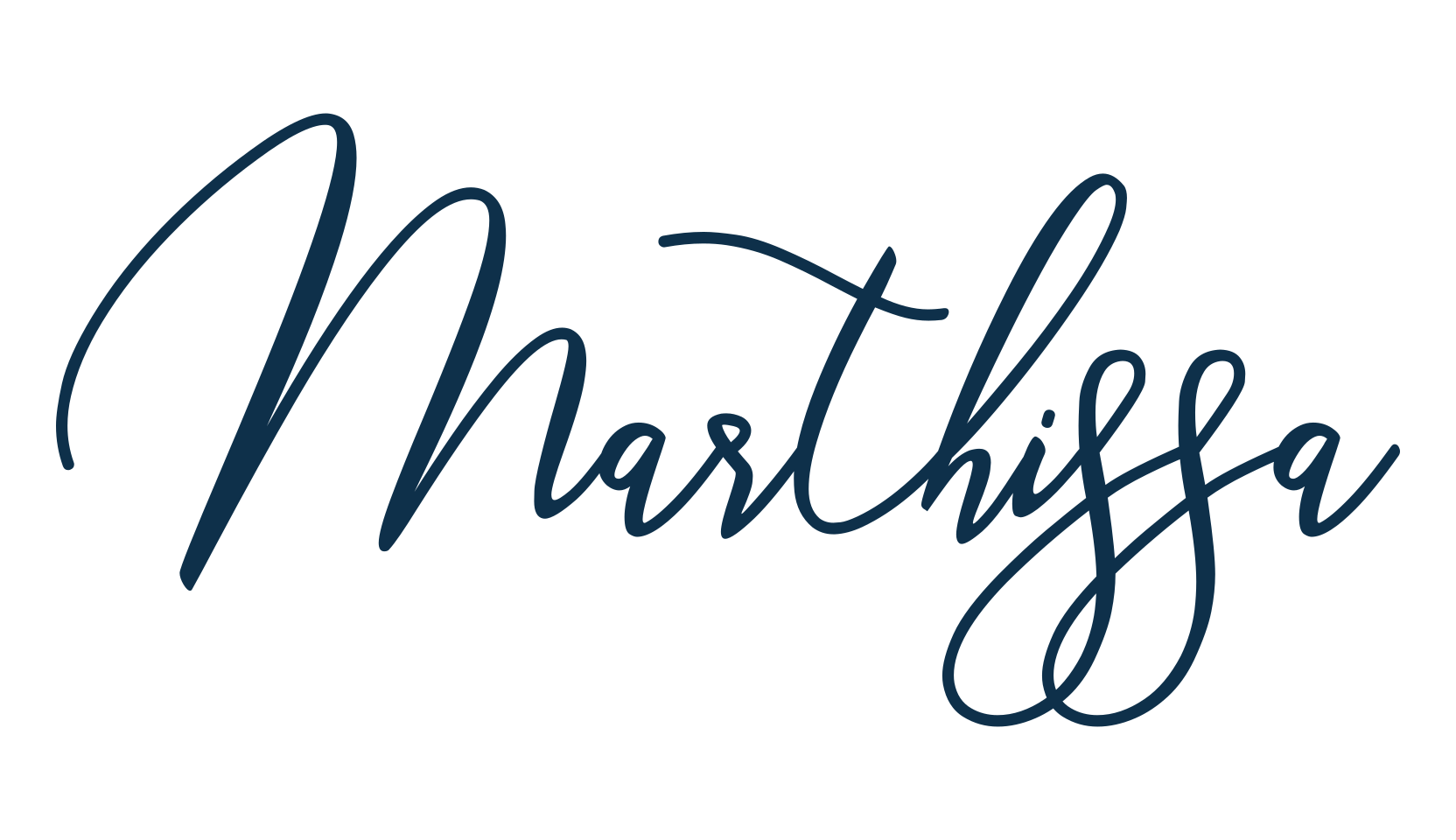 Marthissa, script calligraphy fancy decorative font preview