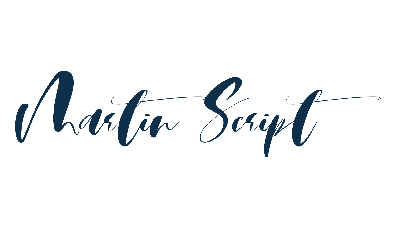 Martin Script, script handwritten fancy decorative calligraphy font preview