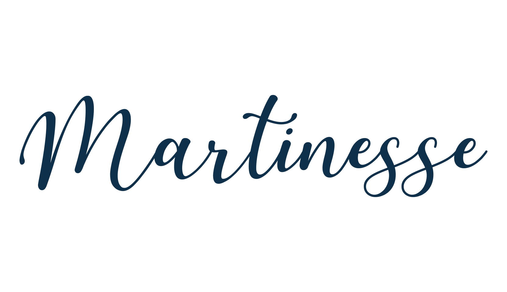Martinesse, calligraphy font preview