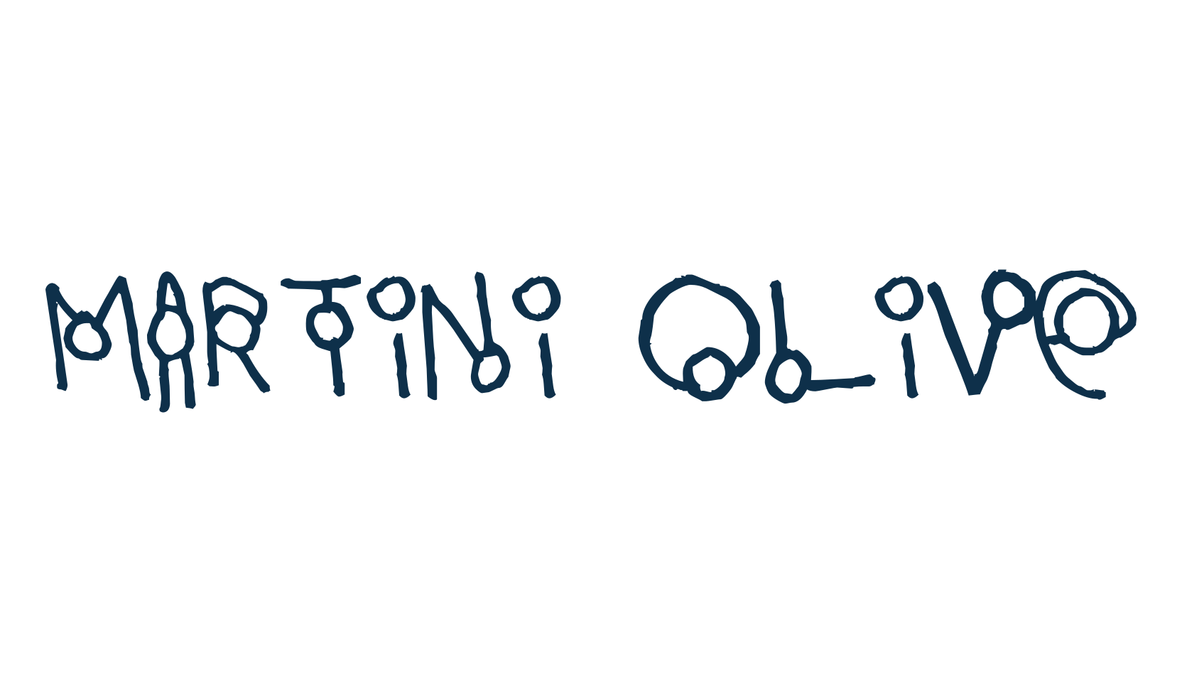 Martini Olive, fancy various decorative font preview
