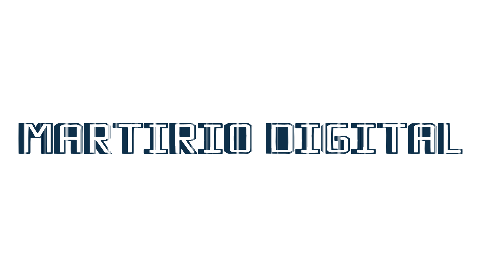 Martirio Digital, fancy various techno sci-fi font preview