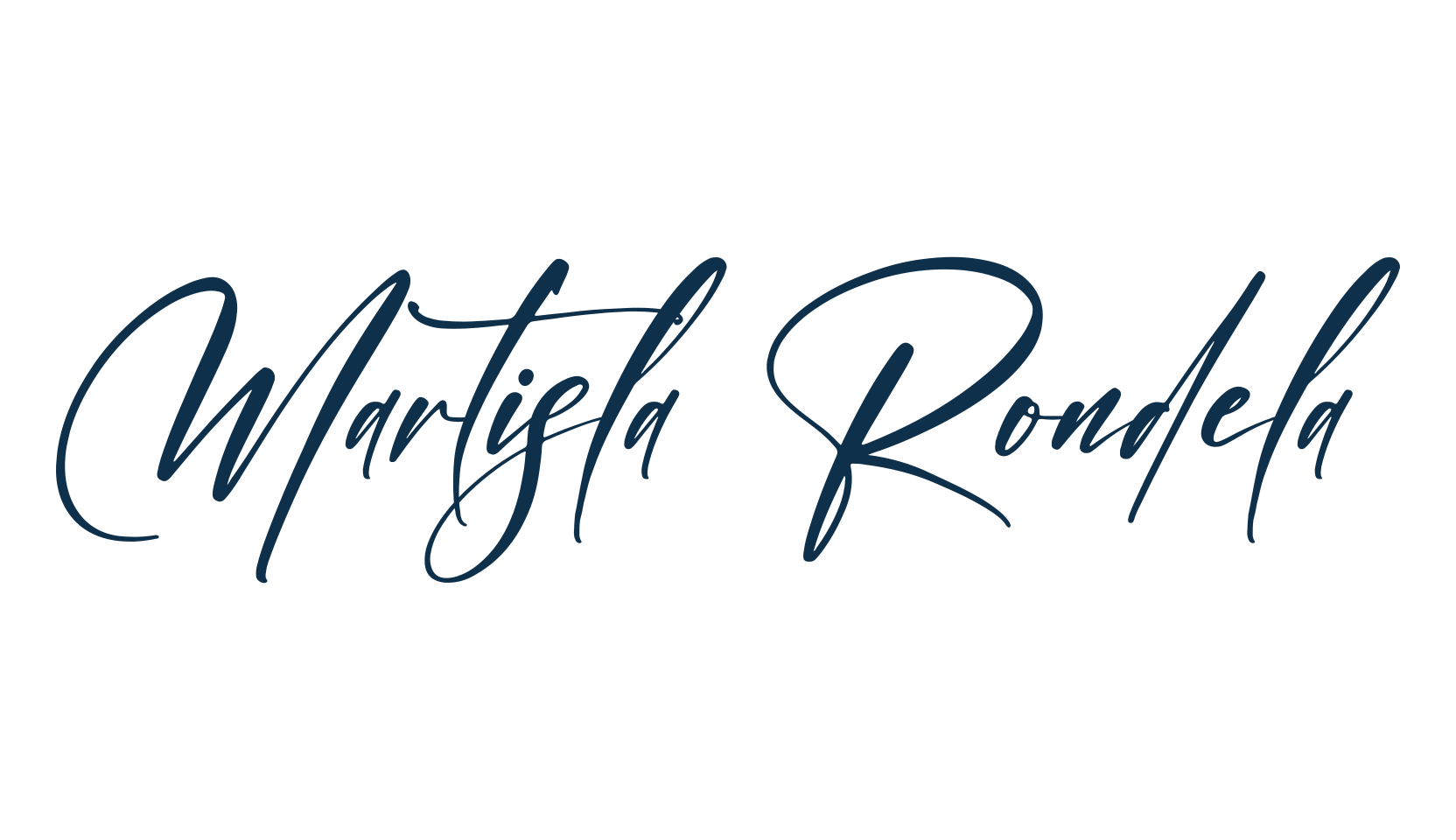 Martisla Rondela, script handwritten fancy decorative calligraphy font preview